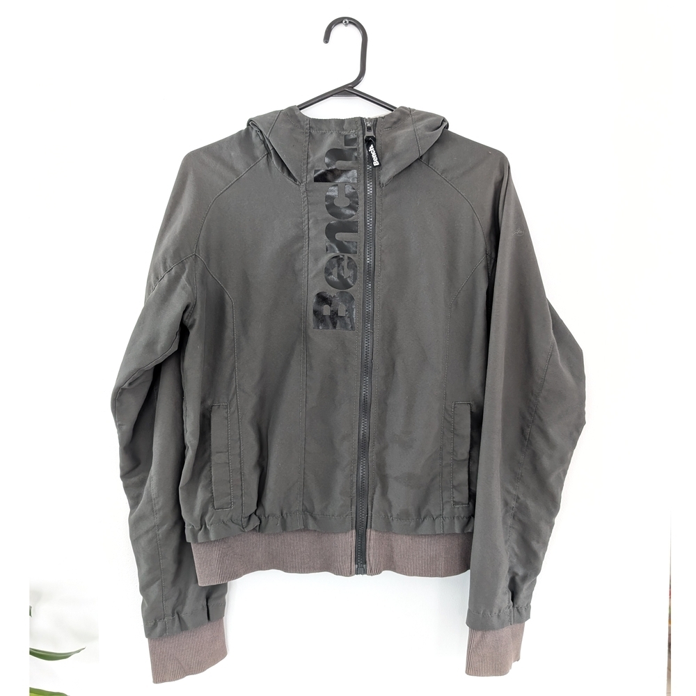 Bench Women's Gray Soft Hooded Jacket
